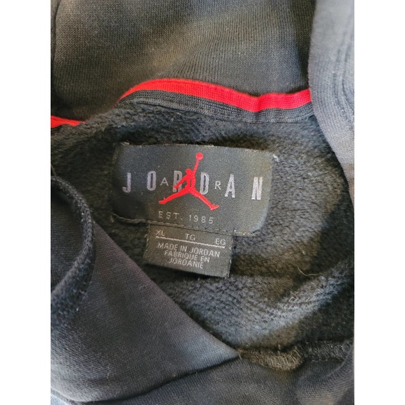 jordan jump mait air logo black hoodie size XL - Picture 3 of 3